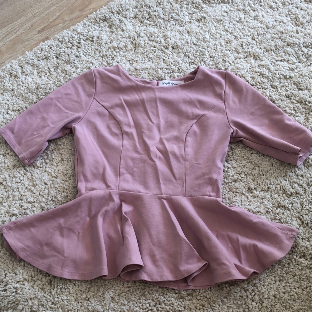 Sexy modest peplum top size small